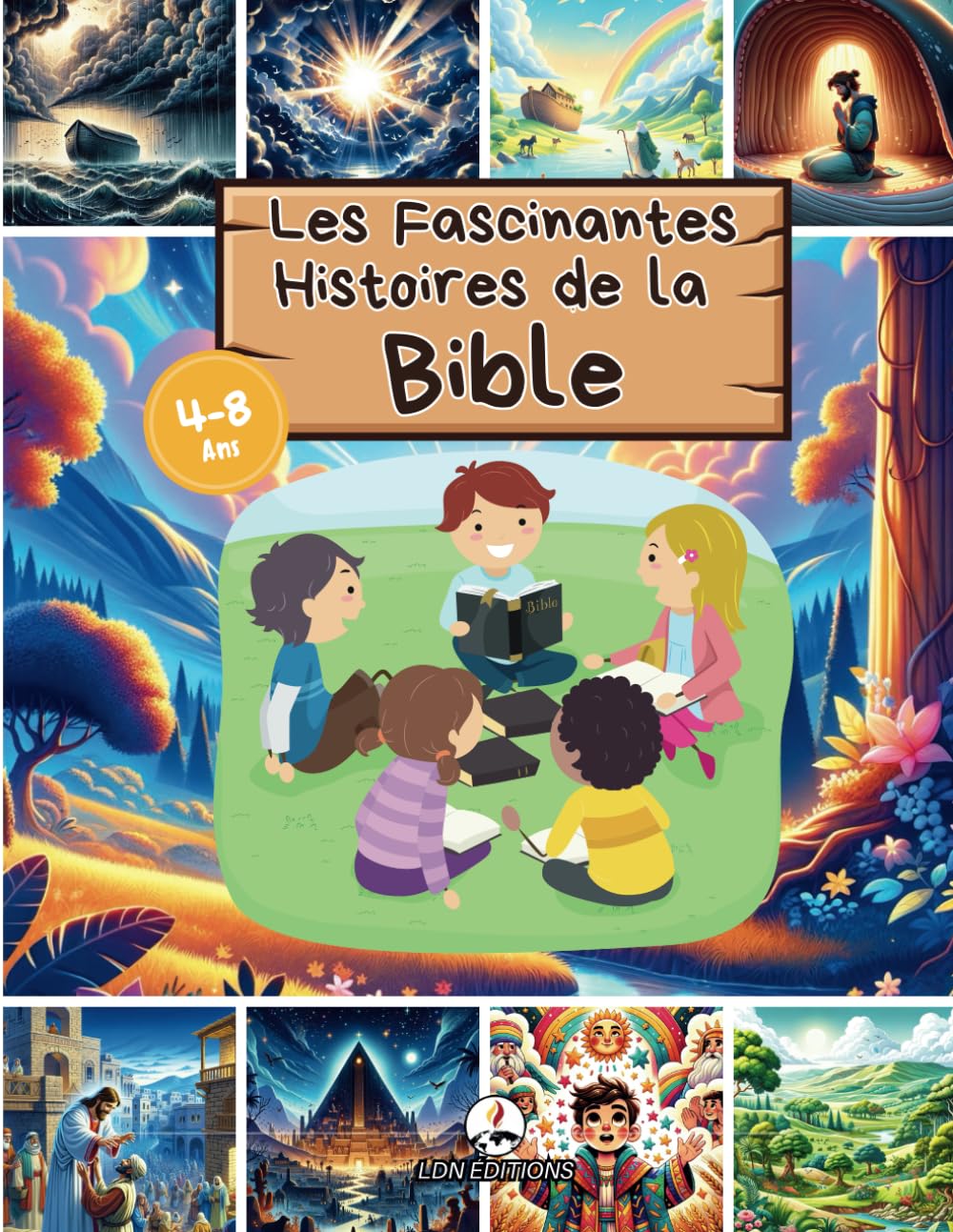Les Fascinantes Histoires de la Bible: Les histoires bibliques illustrées les plus appréciées, pour les enfants de 4 à 8 ans avec des images captivantes et des références bibliques