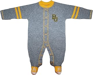 Baylor University Bears Sports Shoe Footed Baby Romper