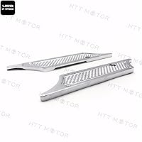 Vista 4 de HTTMT SLC001-E - Compatible con STREET GLIDE 1993-2013 Cubiertas de Pestillo de Alforja de Sillín de Billete Cromado