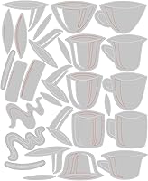 Vista 2 de Sizzix Juego de troqueles Thinlits 28PK Papercut Café de Tim Holtz, 666287
