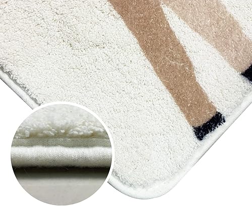 Miniatura 5 de USTIDE Alfombra mullida de pasillo para niños de 4.9 pies, bonita alfombra de área de animales, lavable, alfombra de juego suave para habitación de