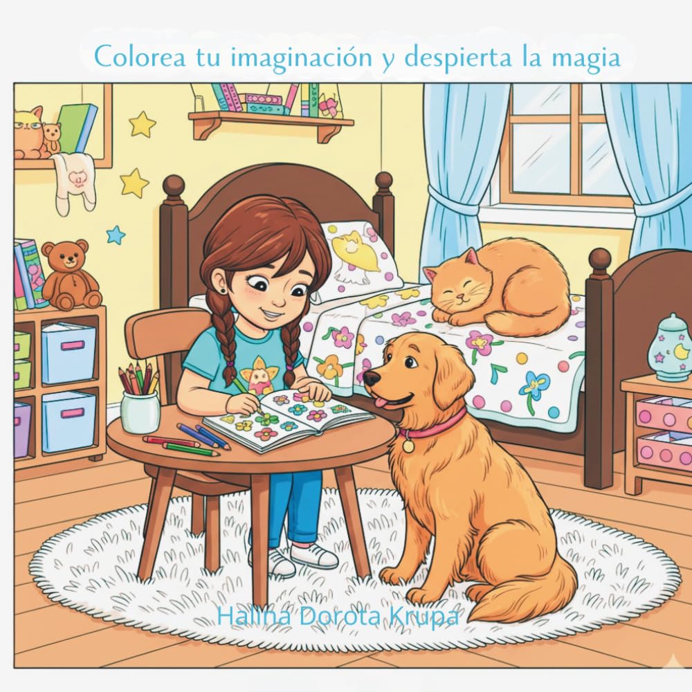 Colorea tu imaginación y despierta la magia: Libro para colorear para niños y niñas a partir de 3 años