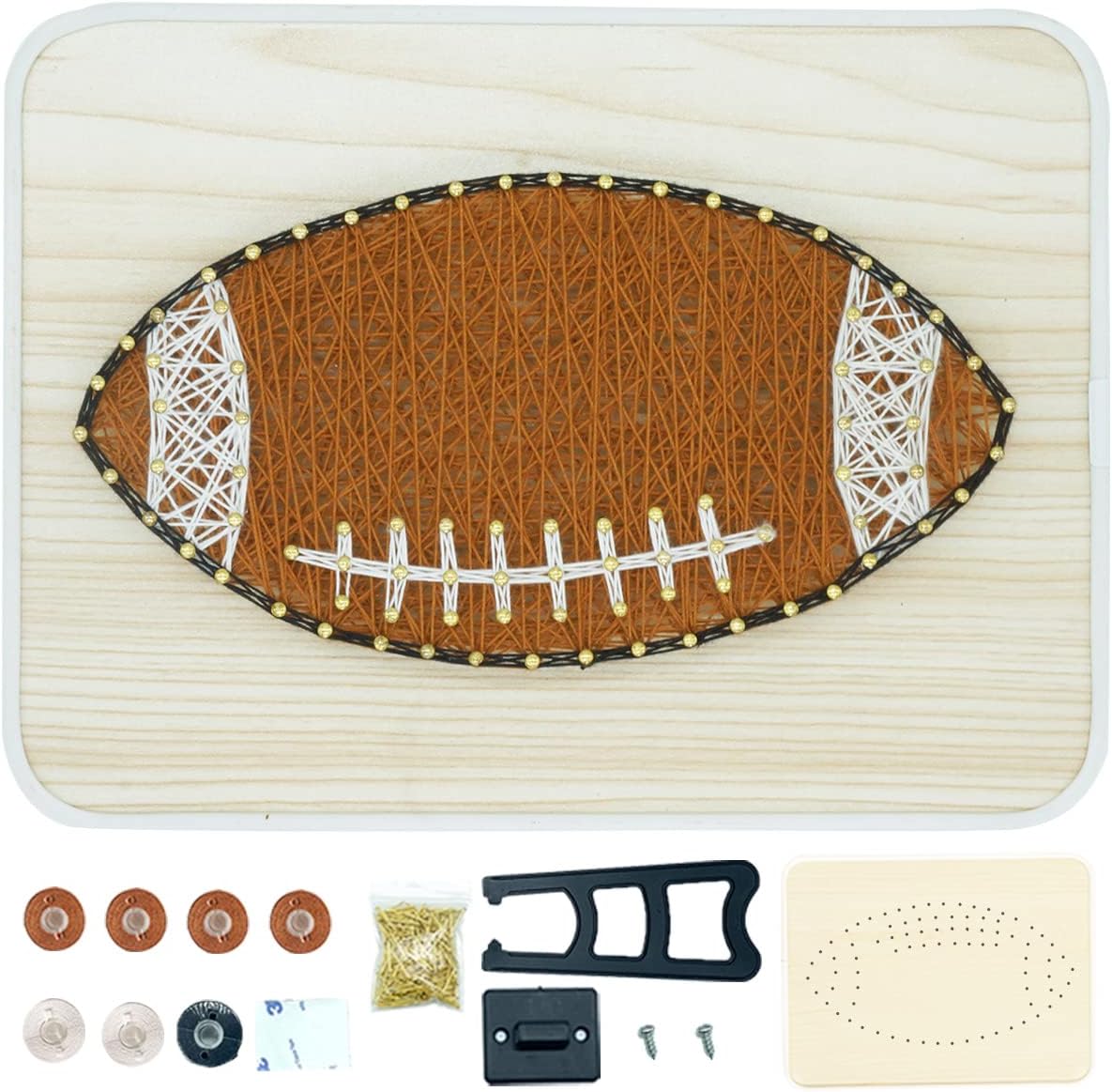 Amazon.com: BAZIMA DIY String Art Kit for Beginner, DIY Football Craft ...