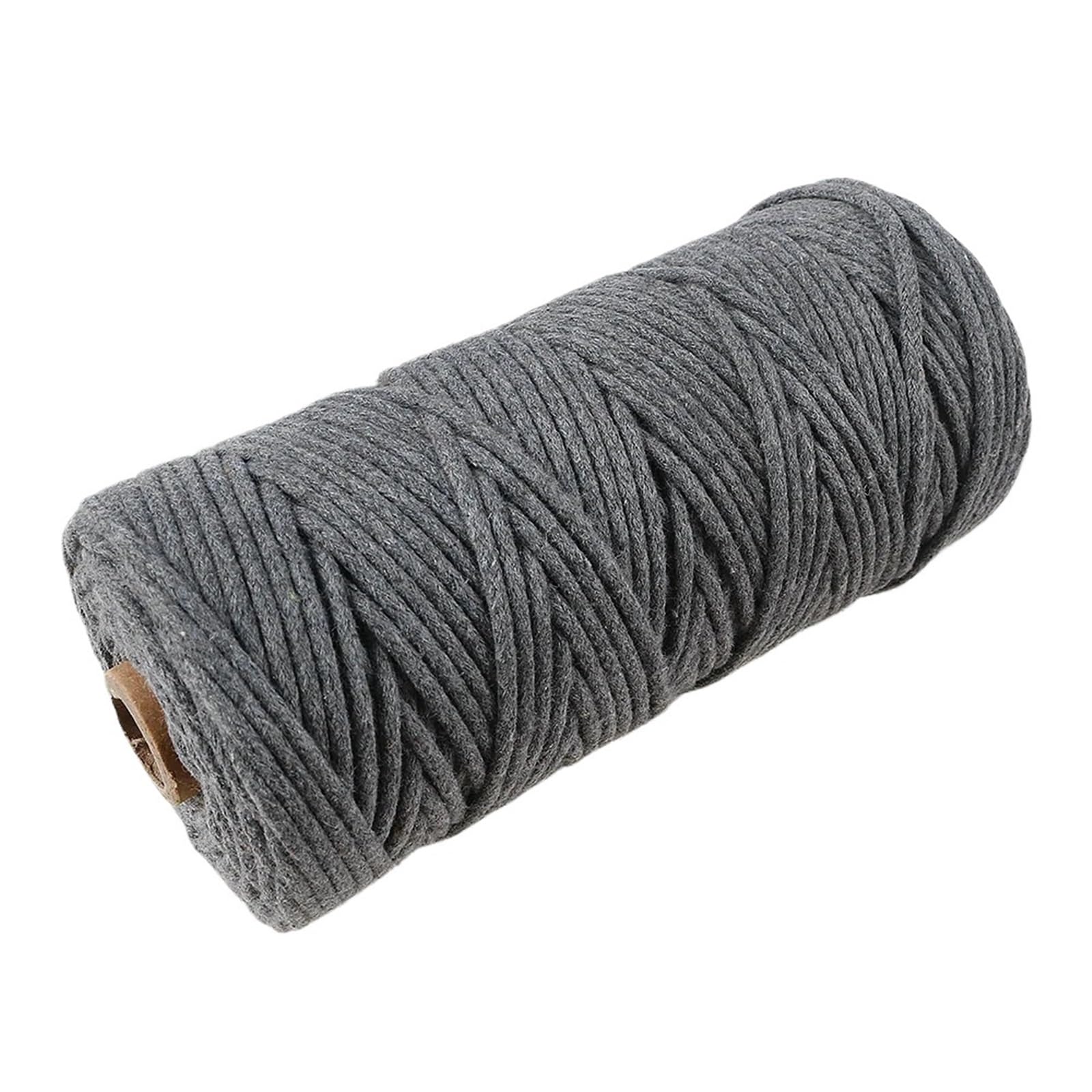 Cotton Macrame Cord 10m 3.0mm Colored Cotton Thread Braided Rope Diy Bracelet Necklace Key Chain Make Ropes Jewelry Making Materials(Color35)