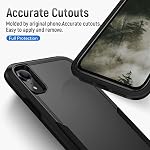 Pour iPhone XR Cas, Slim Hard Back & Doucement TPU Coques de téléphone double couche, anti-choc anti-reflets iPhone XR 6.1" (Noir)