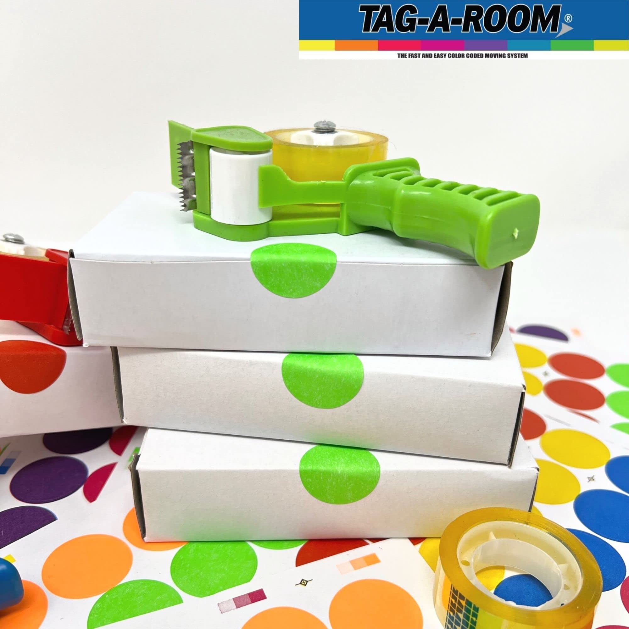 Tag-A-Room 1 Inch Color Coding Dot Labels 567 Pack 7 Colors Tag-A-Room ...