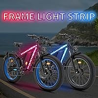 Vista 2 de Bike Lights,Can Be Cropped,Waterproof,Bike Lights for Night Riding,for Kids, Adults, Boys and Girls