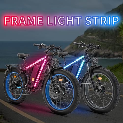Miniatura 3 de Luces LED de bicicleta para montar de noche, se pueden recortar, impermeables, para niños, adultos, niños y niñas