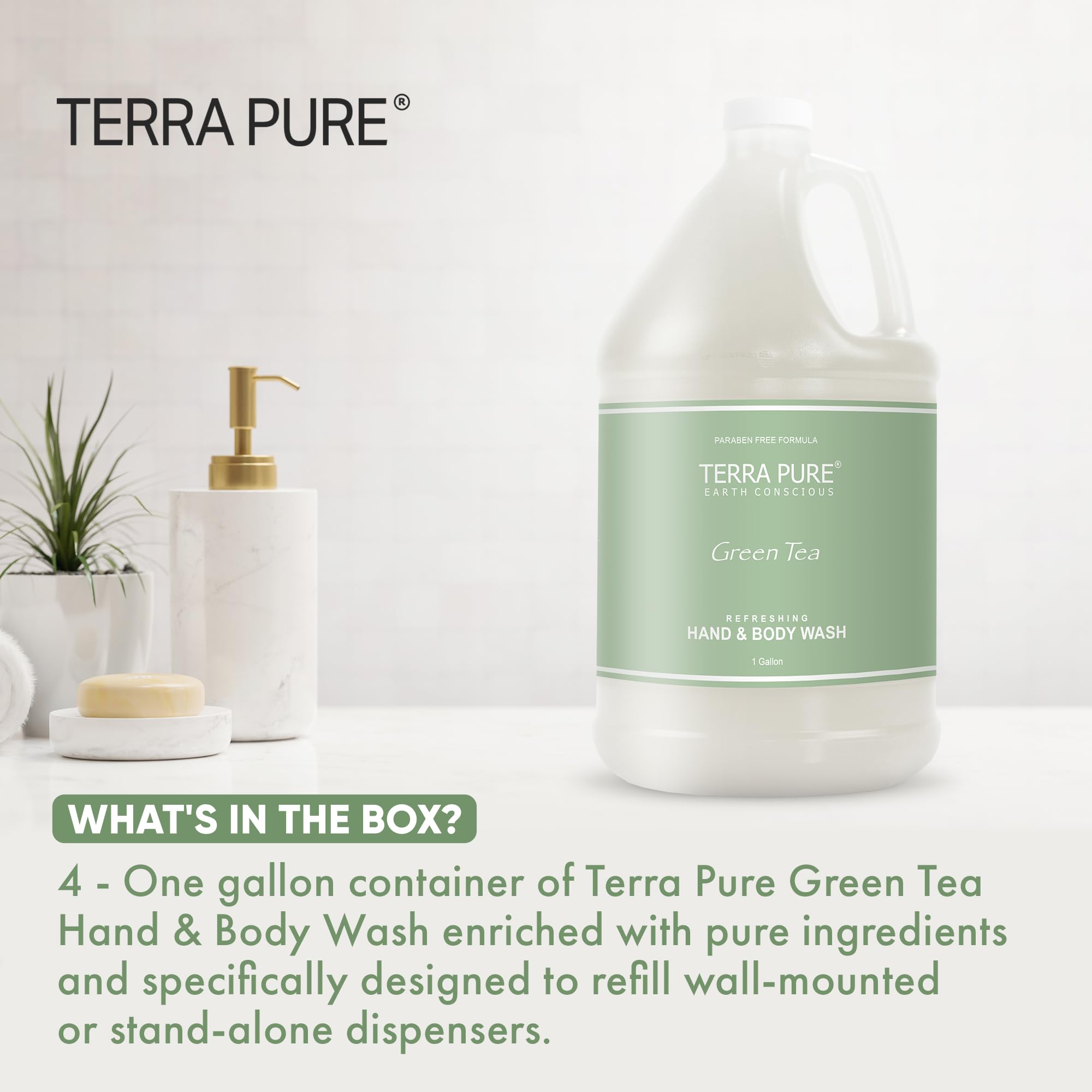 Terra Pure Hotel Body Wash & Hand Soap Gallon Refill