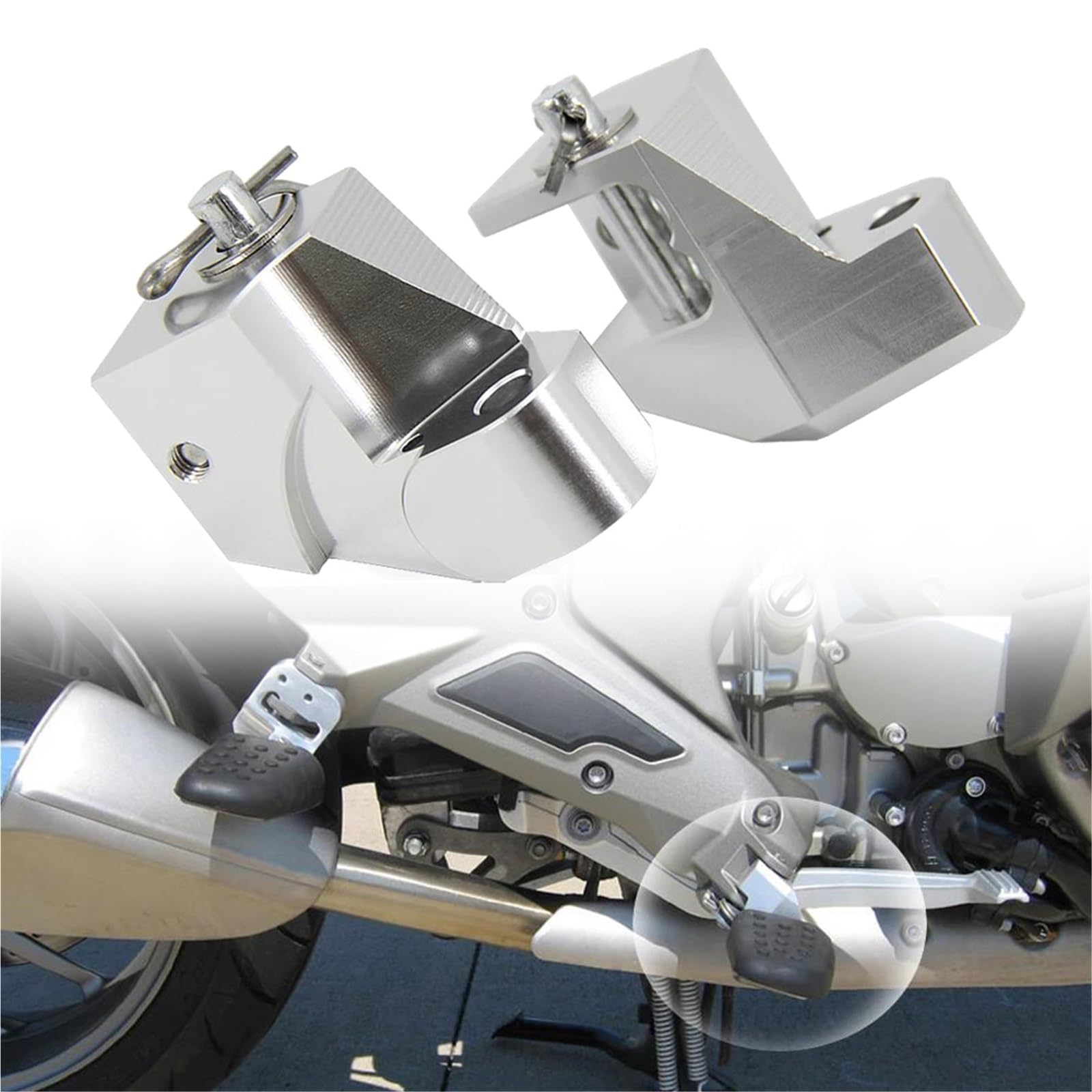 Kit d'abaissement de repose-pieds moto pour BMW K1600GT K1600GTL K1600B conducteur 1.5 pouces