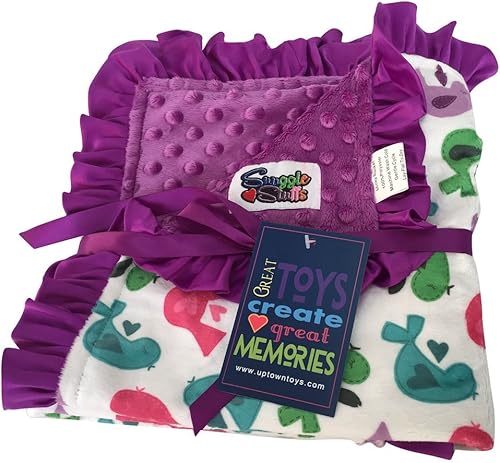 Manta reversible para bebés y niñas, tela minky velboa (elige el color)