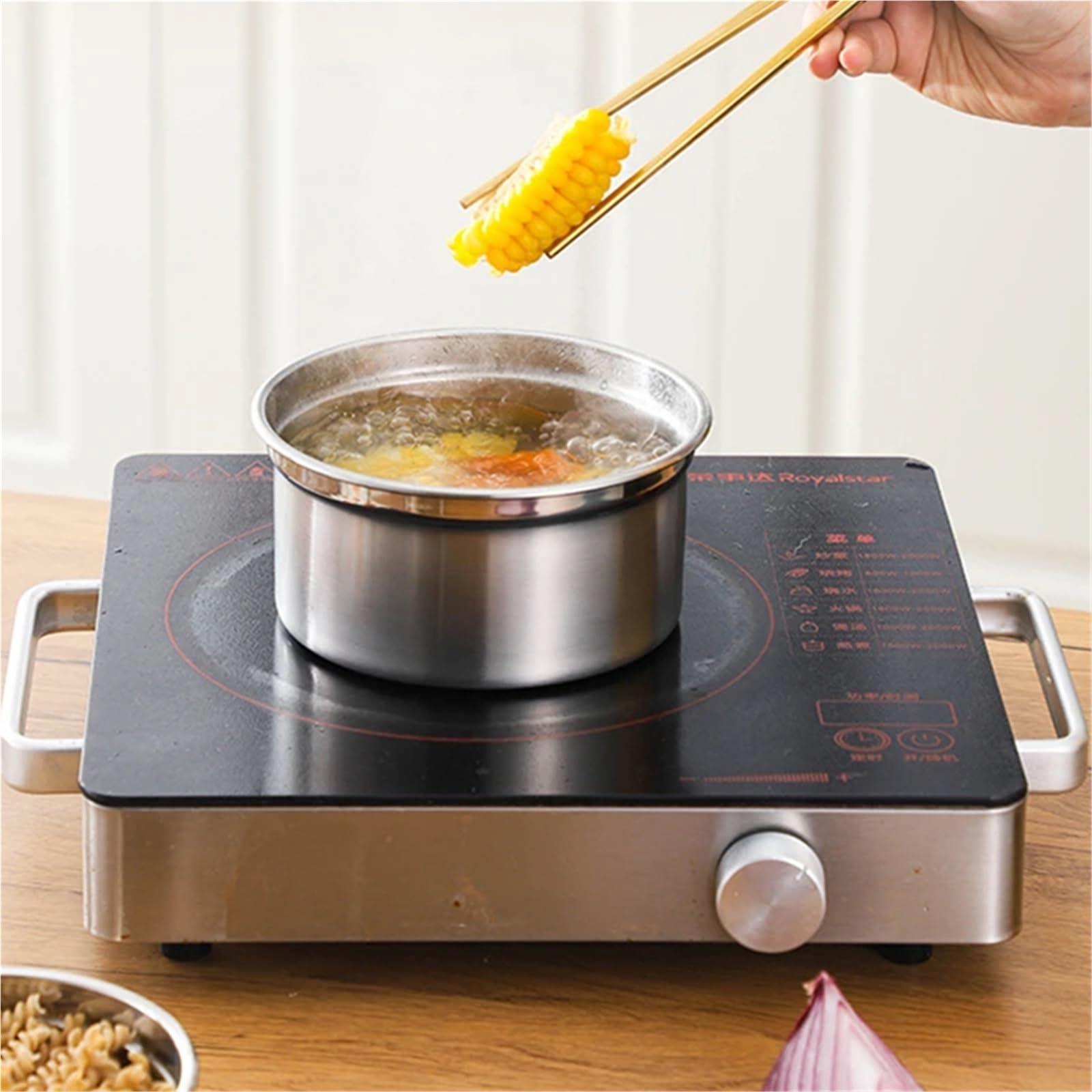 Contenitore for il pranzo rotondo in acciaio inossidabile 304, contenitore for alimenti portatile a prova di perdite, for mantenimento della freschezza, stoviglie Contenitore Per Alimenti(3500ML)
