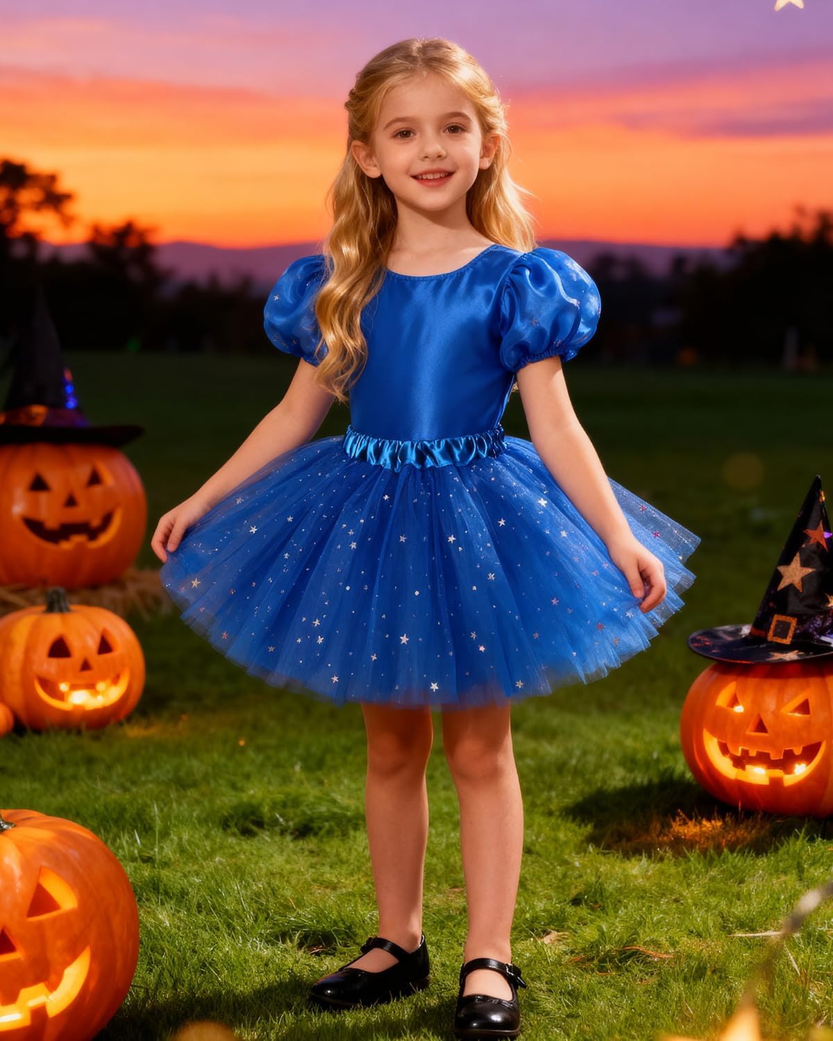 Century Star Sparkle Tutu for Toddler Girls Tulle Ballet Dance Skirt Princess Baby Kids Dress up Birthday Party 3 Layers 2-8T