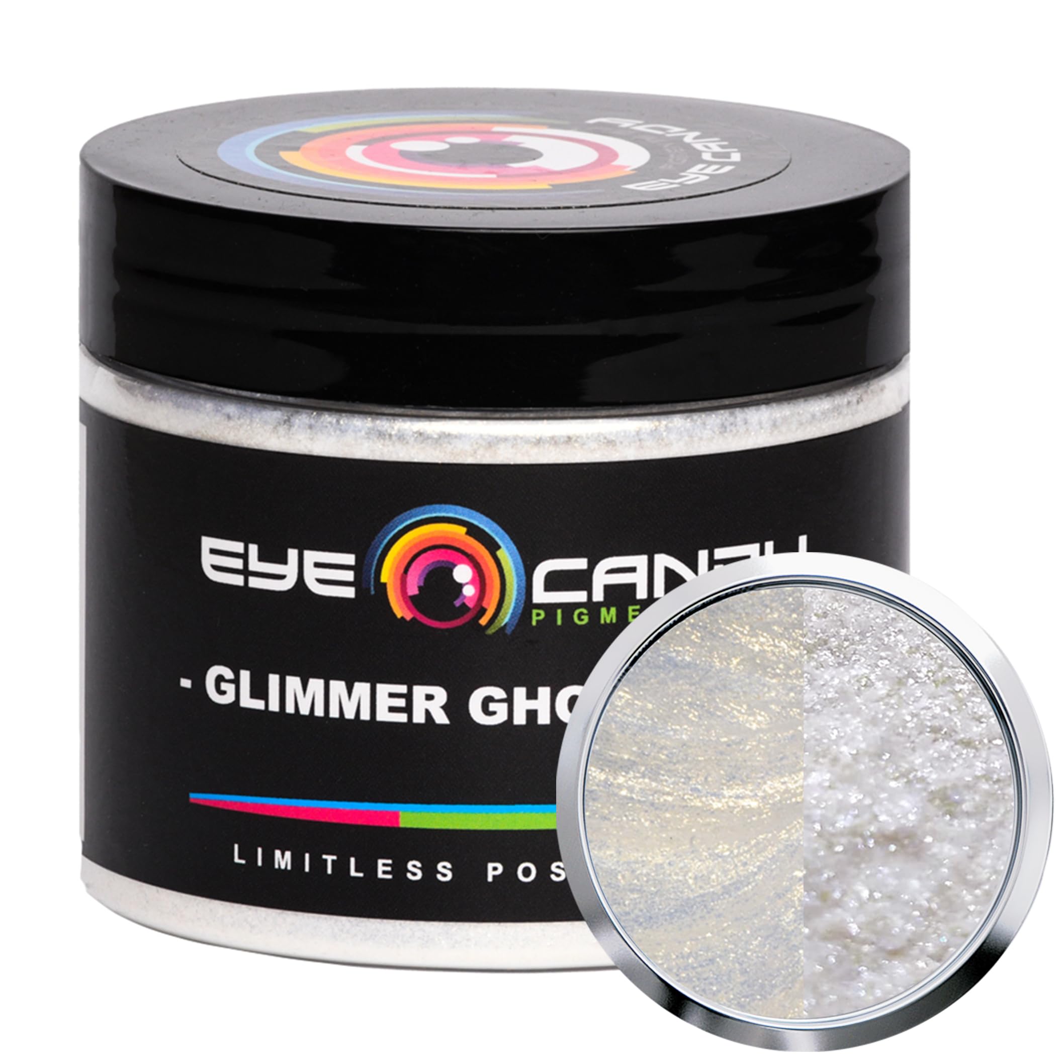 Eye Candy Premium Mica Powder Pigment “Glimmer Ghost Gold” (50g) Multipurpose DIY Arts and Crafts Additive | Woodworking, Bath Bombs, Resin, Paint,