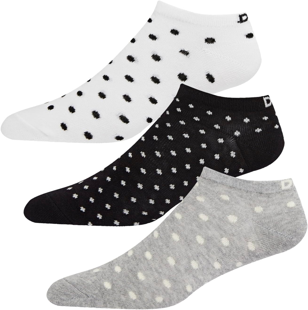 – Women's Ankle Socks, Ladies Designer Cotton Socks, Size 4-7 Multipack, Pack of 3,