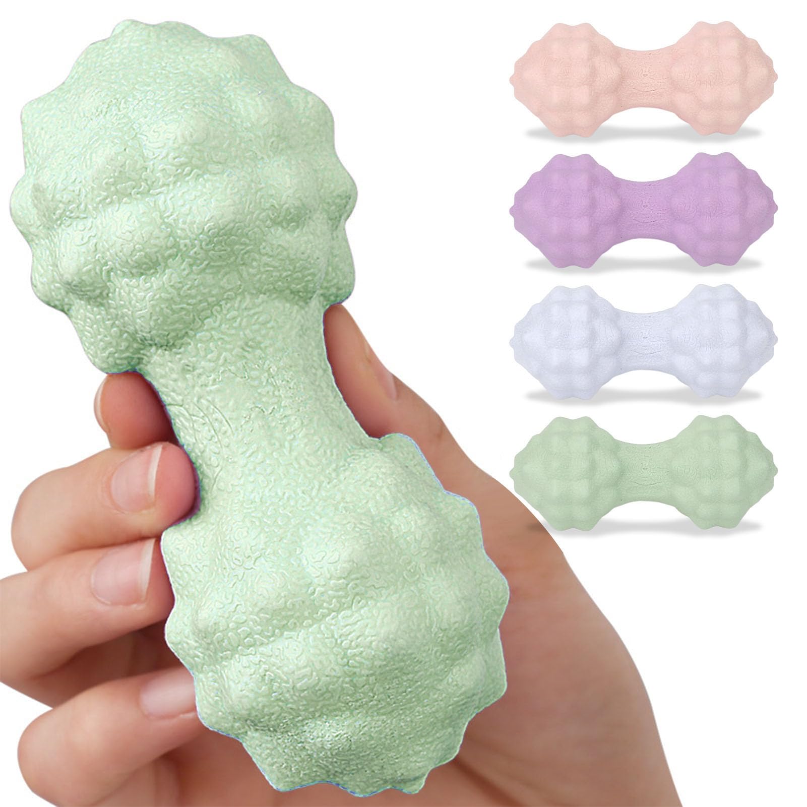 Bola de Masaje de maní, Bola de Movilidad de Doble Extremo Diseño Ergonómico Agradable para la Piel Fácil de Usar para Reducir el Estrés (Verde)