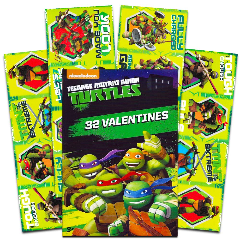 Teenage Mutant Ninja Turtles Valentines Day Cards For Kids Toddlers |  Desertcart Seychelles, image size:1000x1000
