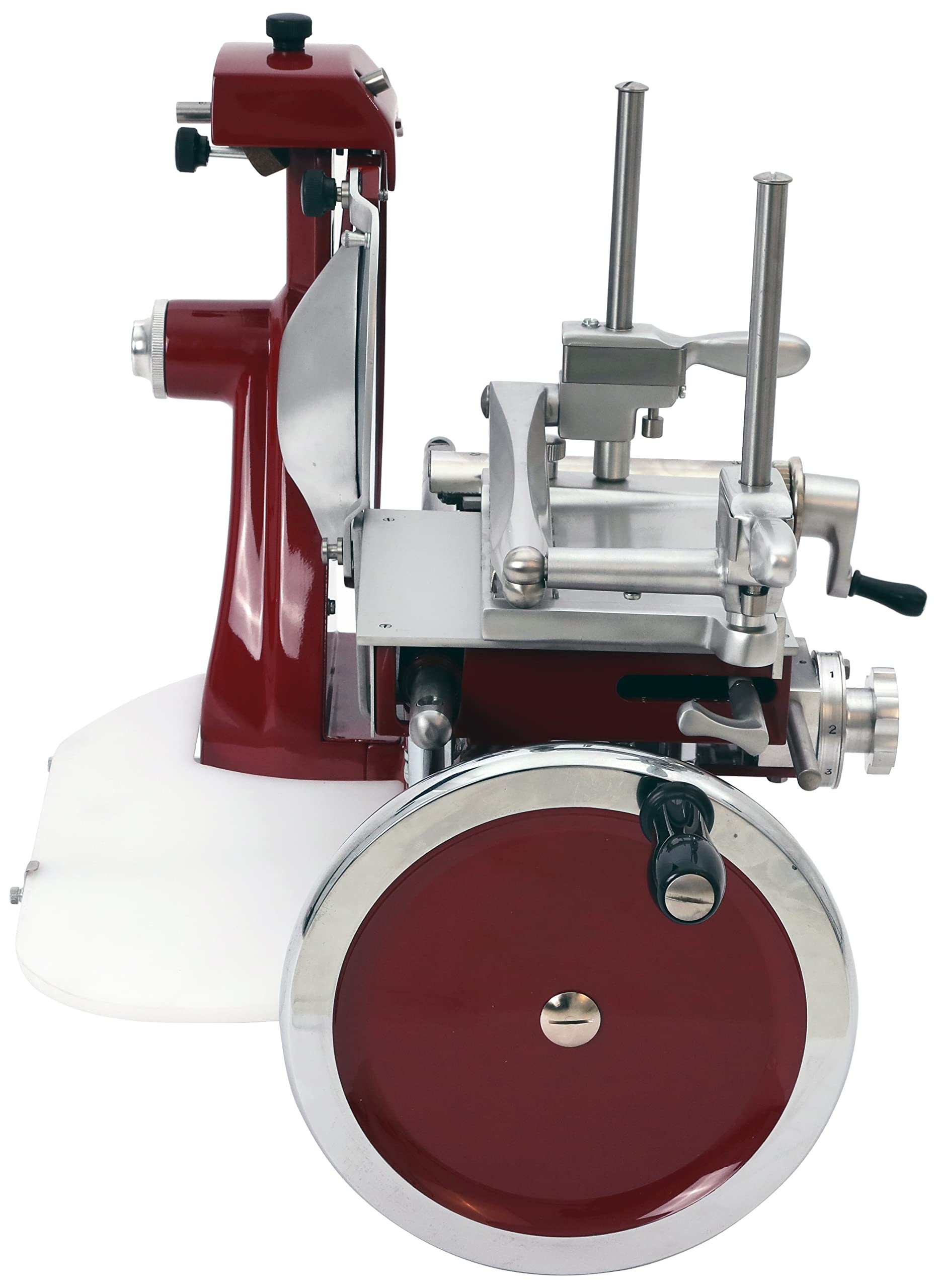 SARO VOLANO F250 VO - Affettatrice manuale, con lama da 250 mm di diametro, taglio utile da 220 x 190 mm, smerigliatrice