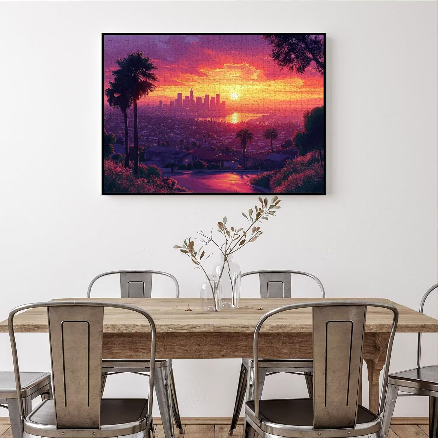 Puzzle 6000 Pezzi Città Puzzle Classici per Gioco Familiare, n-18 | Impossibile Puzzles, Intrattenimento Creativo, Rilassamento Intelligence, Regalo per Amore e Amico, Home Decor, Sole calante