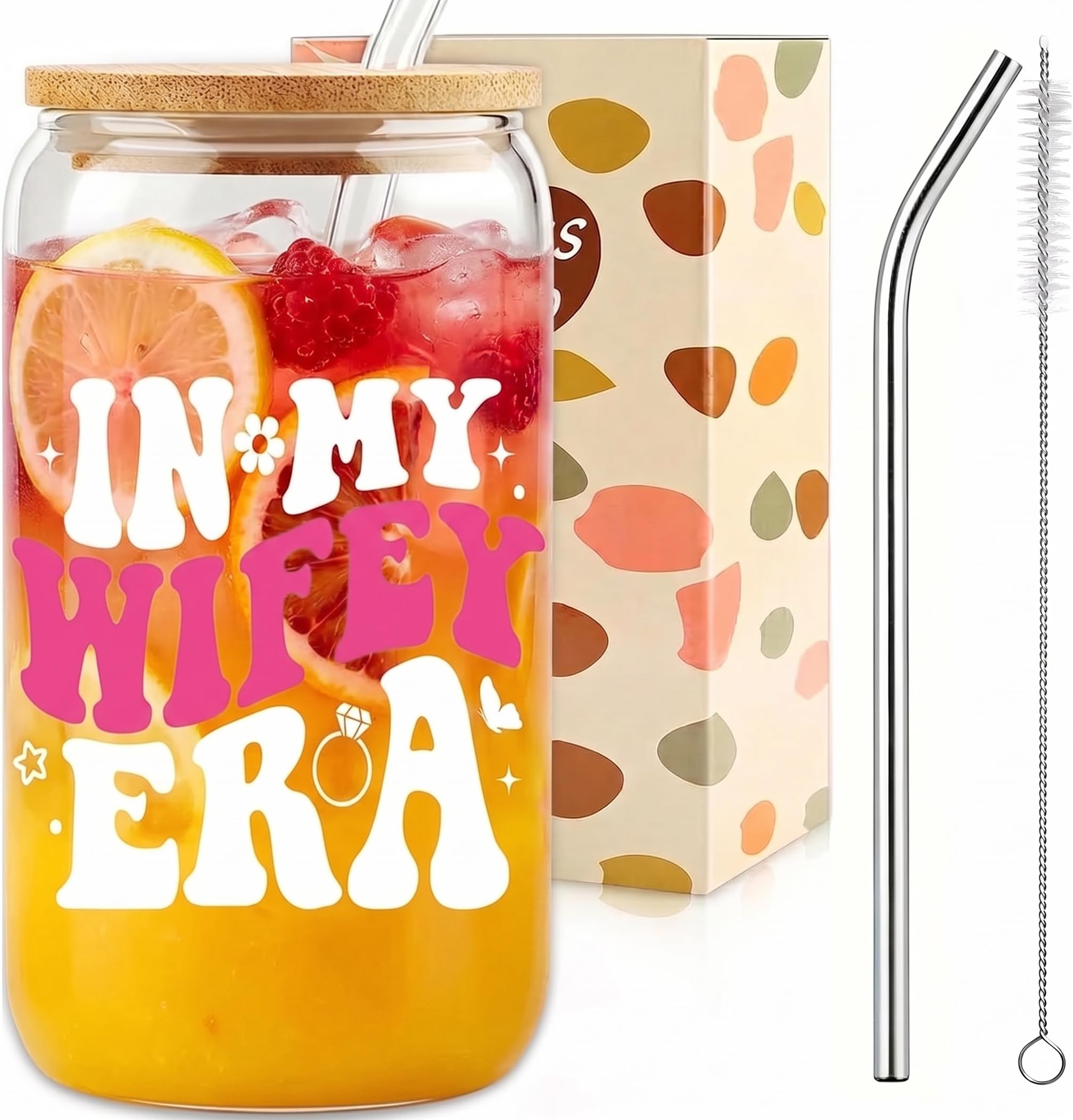 Vesmiga Bride to Be Gifts - Wedding Gifts for Bride, Bridal Shower Gifts for Engage Wedding, Wedding Present for Couple,Tumbler with Straw and Lid for Iced Coffee, Smoothies, Milk Tea and Cocktails