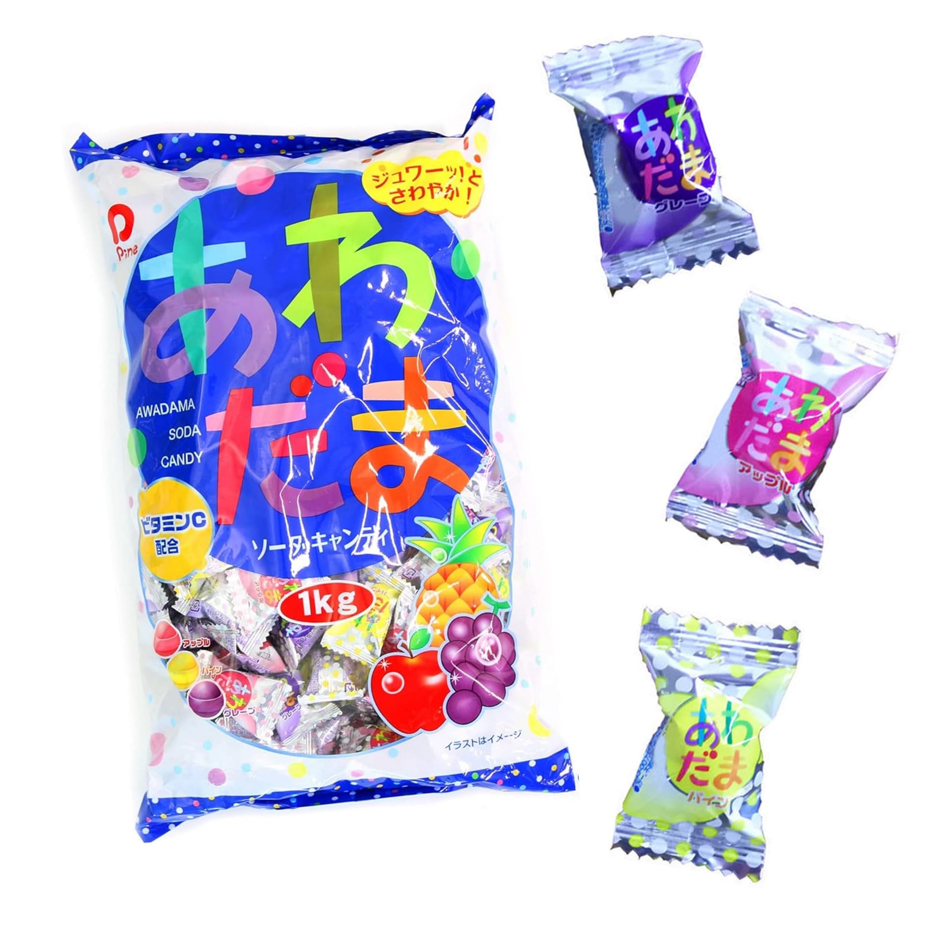 Amazon.co.jp: パイン あわだま 【 1kg 】 大容量 業務用 約200