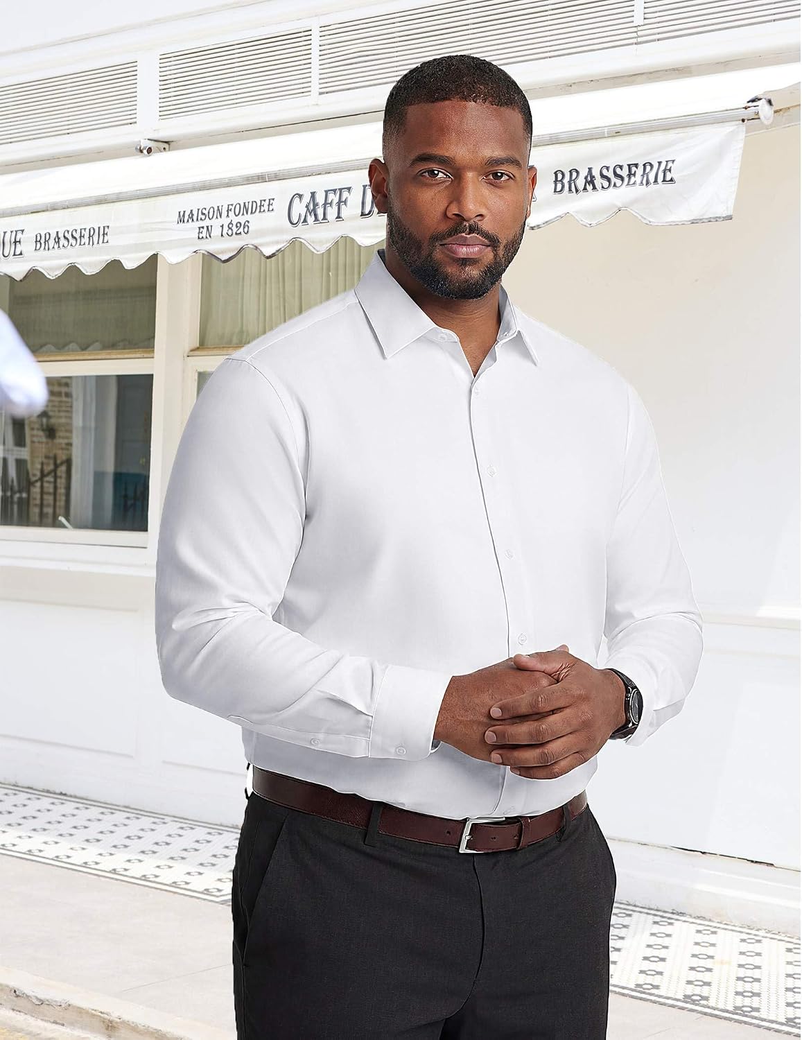 COOFANDY Big and Tall Mens Dress Shirt Wrinkle Free Button Down Shirt