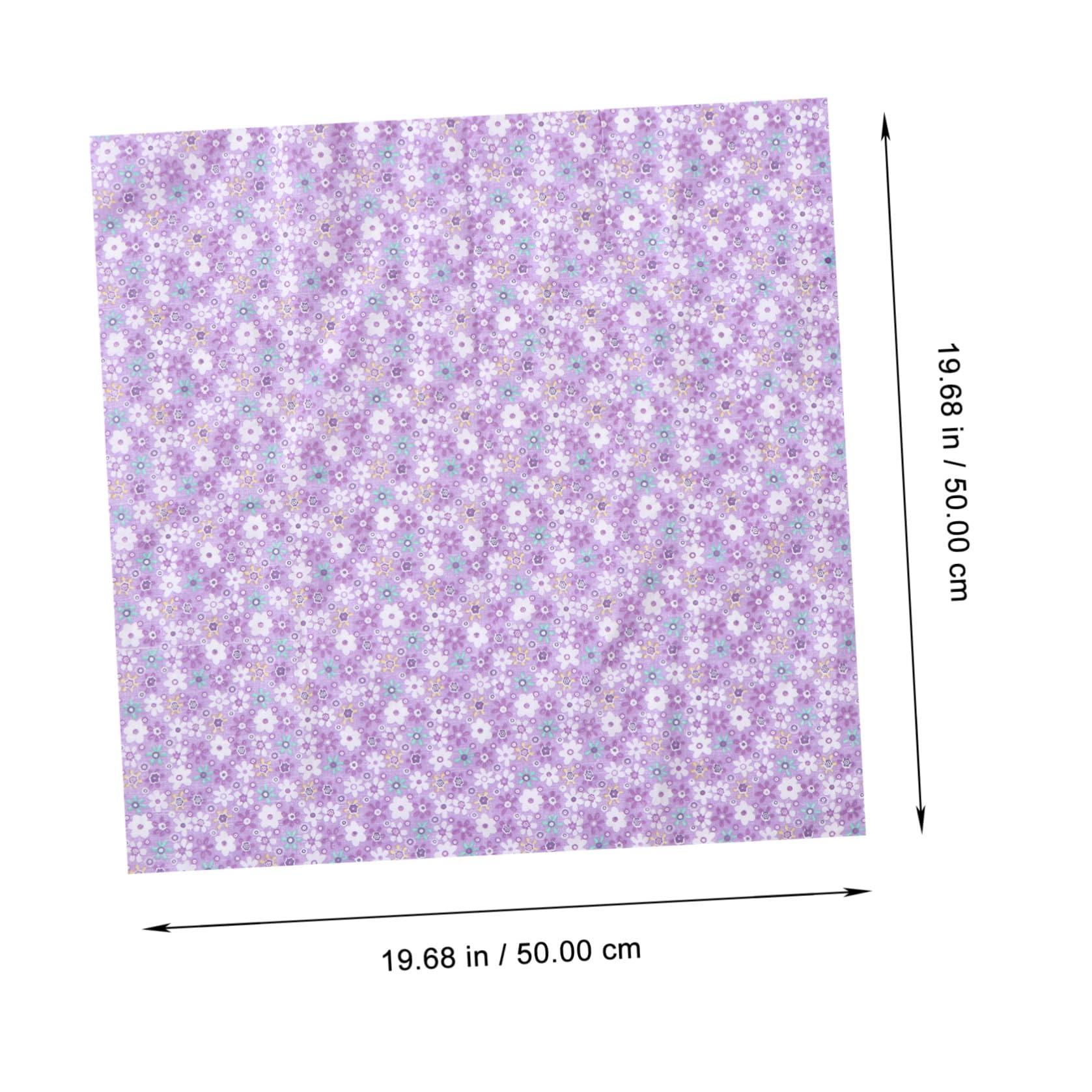 NUOBESTY 21 Pezzi Di Tessuto Patchwork Di Cotone Con Piccoli Fiori Tessuto Per Tappezzeria Viola Patchwork Floreale Quadrato Per Trapuntatura
