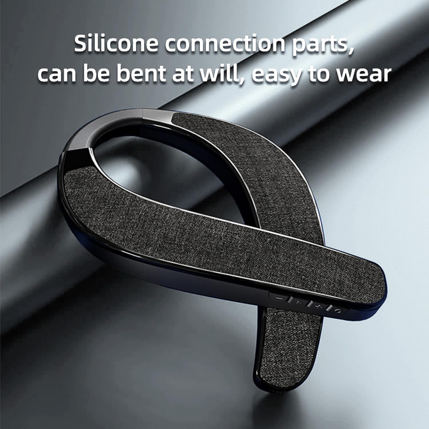 Neck Speaker, Bluetooth 5.3 Built-in mic, Wearable Neckband Speakers 3D Stereo Surround Sound (Black) - Image 3