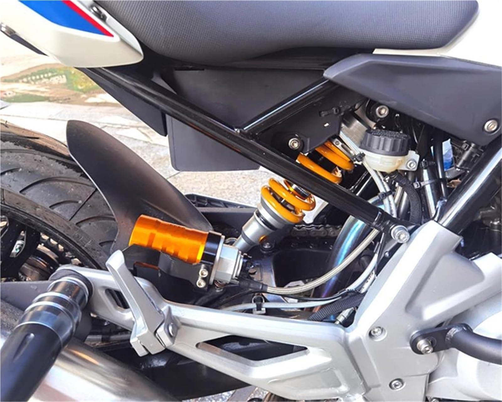 Ammortizzatore Posteriore Per Motocicletta Accessori 320mm Per CF400 650NK(Yellow)