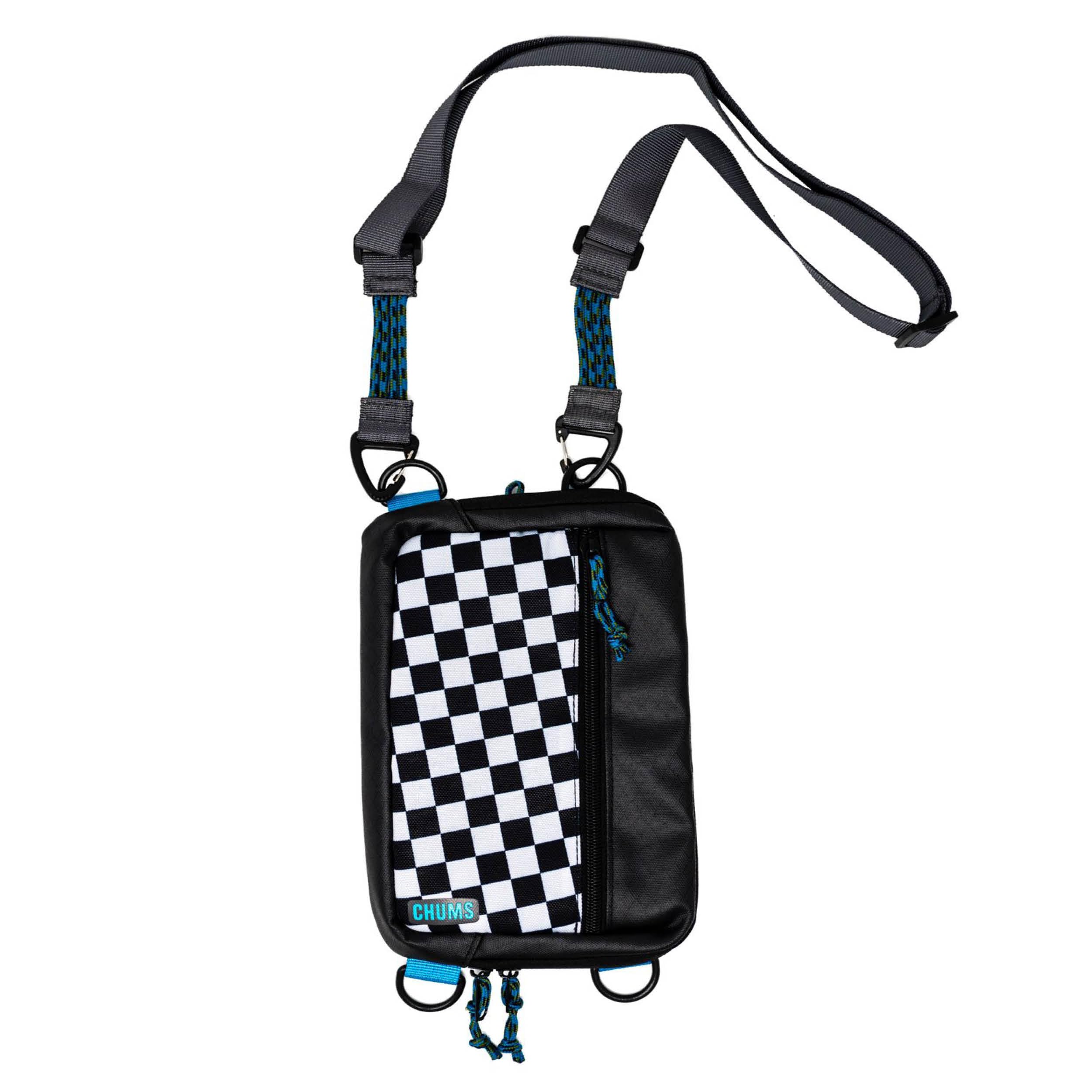 ChumsPolyester Rover Cross-Body Bag – Adjustable Multi-Pocket Crossbody Tactical Backpack for Men and Women, Checkers, Small Standard