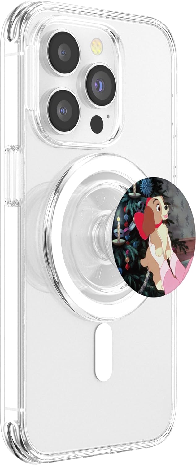 Disney Lady and the Tramp Holiday Puppy PopSockets MagSafe PopGrip for iPhone