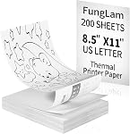Thermal Printer Paper, Thermal Paper 8.5” x 11”, Continuous Thermal Printer Paper, Multipurpose Thermal Paper for M08F-Letter/M832/M835/JADENS Thermal Printer,100 Sheet.