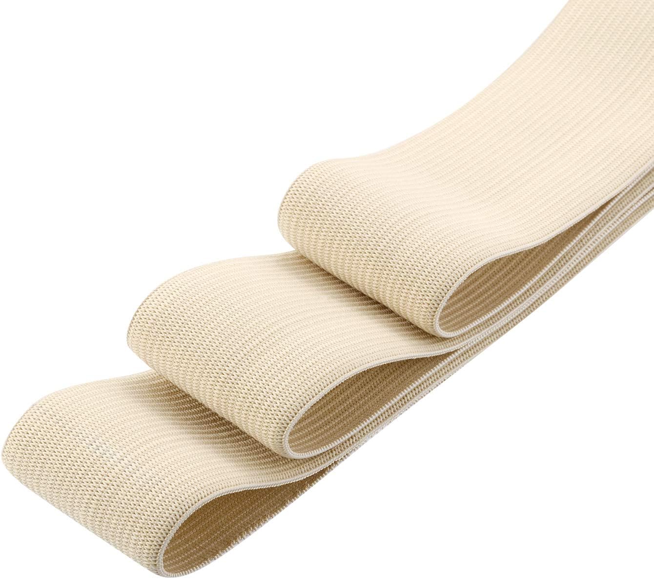 EBOOT 1 Pcs Elastic Spool (3/2 Inch X 11 Yard,Beige)