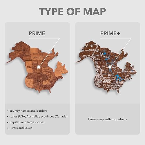 Vista 13 de Decoración del hogar, mapa del mundo de madera 3D, arte para pared, decoración de pared grande, mapa de viaje del mundo, idea de regalo, arte