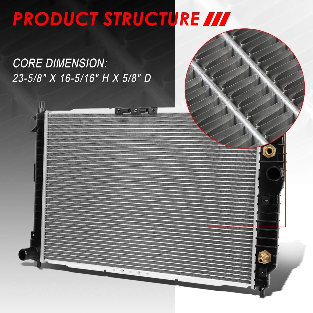 Auto Dynasty Radiator Compatible with 2004-2009 Chevy Aveo Pontiac G3 Wave Suzuki Swift AT MT, DPI 2873 Factory Style 1-Row Cooling Radiator, Aluminum Core