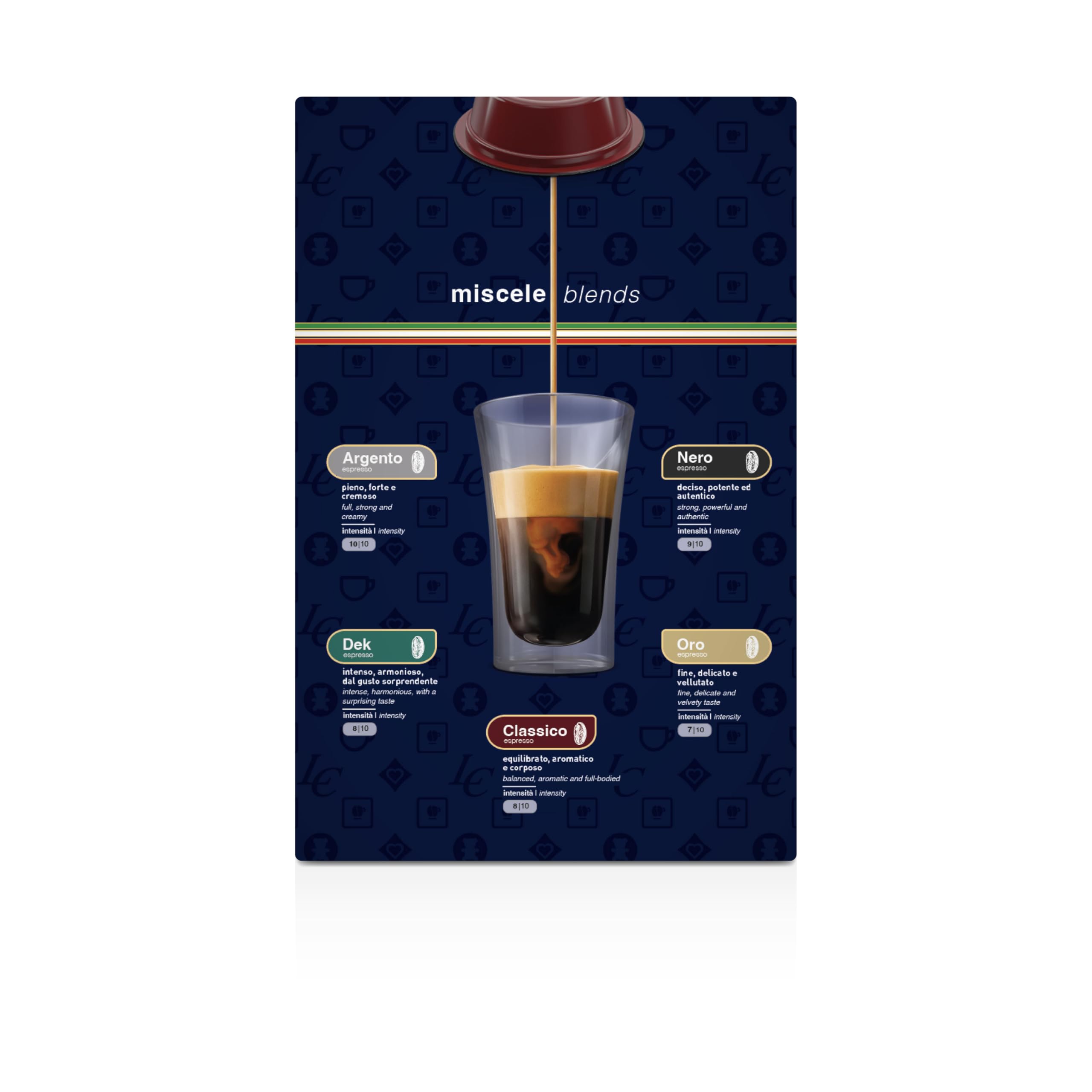 Lollo Caffè PassioneMio* Caja de cápsulas 400 negro mezcla