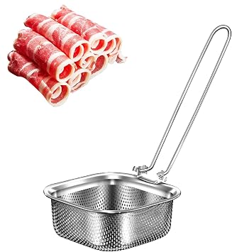 Crop Scoop for Hot Pot - Refrigerator Skimmer, Food Crop Spoon | Kitchen Kitchen Kitchen Spoon with Handle, Kitchen Utensil Spoon, Versatile Mesh Ladle for C