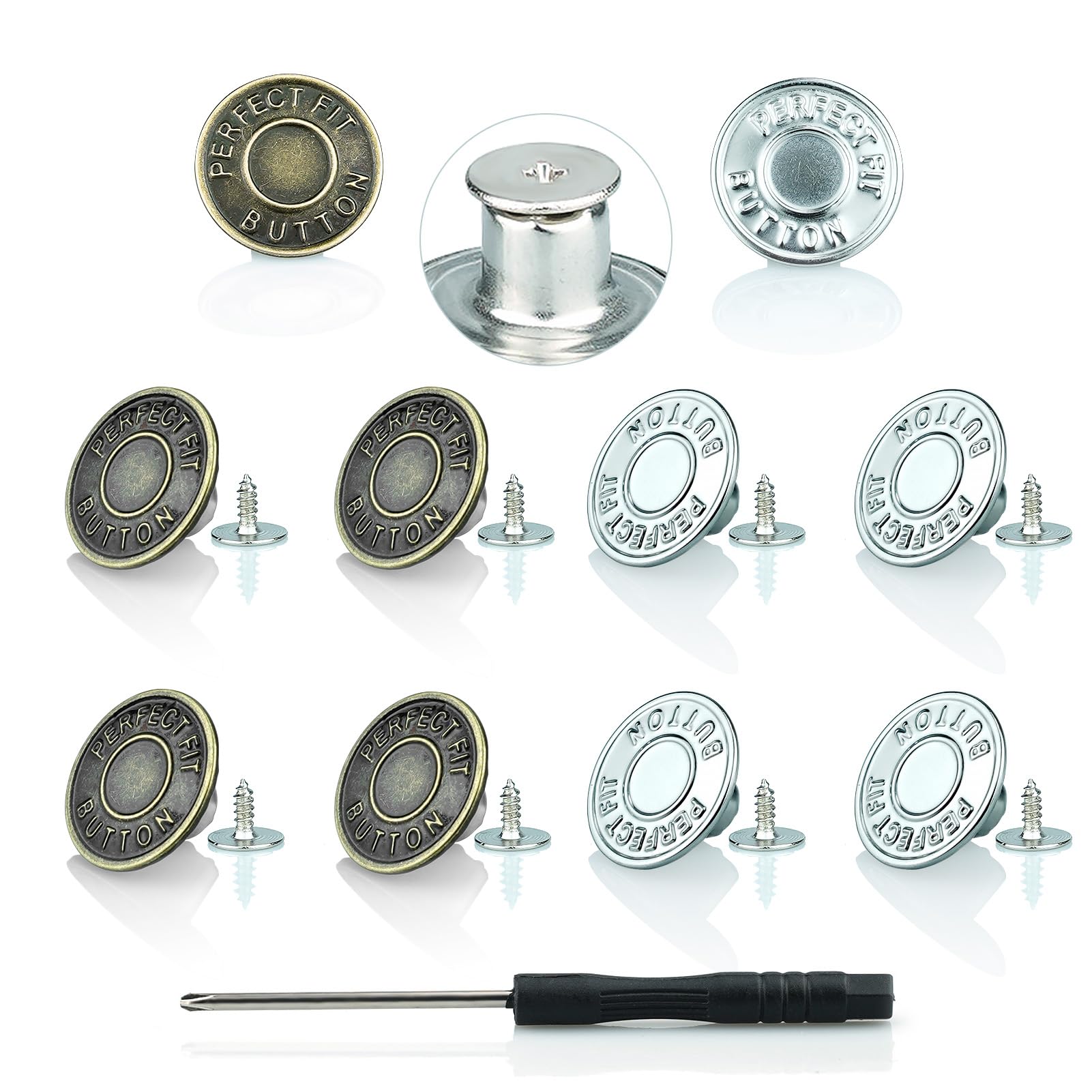 Presin Poner Botones Remaches Para Pantalones De Mezclilla Cpqakb