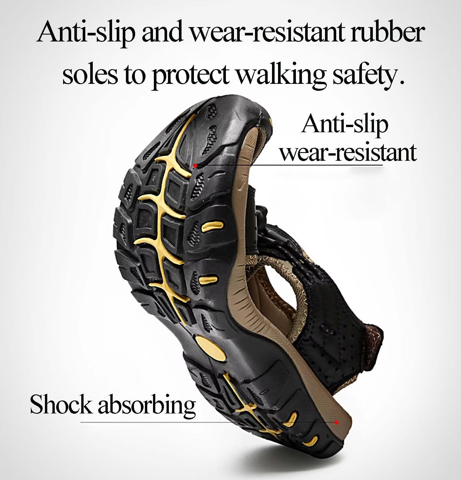 Rivccku Sandalias Deportivas Hombres para Verano Exterior Senderismo Antideslizantes Trekking Deportivas Casuales Sandalias de Playa