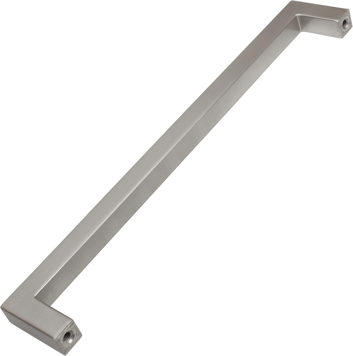 GlideRite Hardware 7.5625 inch CC 21683-192-SN-10 Solid Square Slim Cabinet Bar Pulls, 10 Pack, 7.5625", Satin Nickel Finish