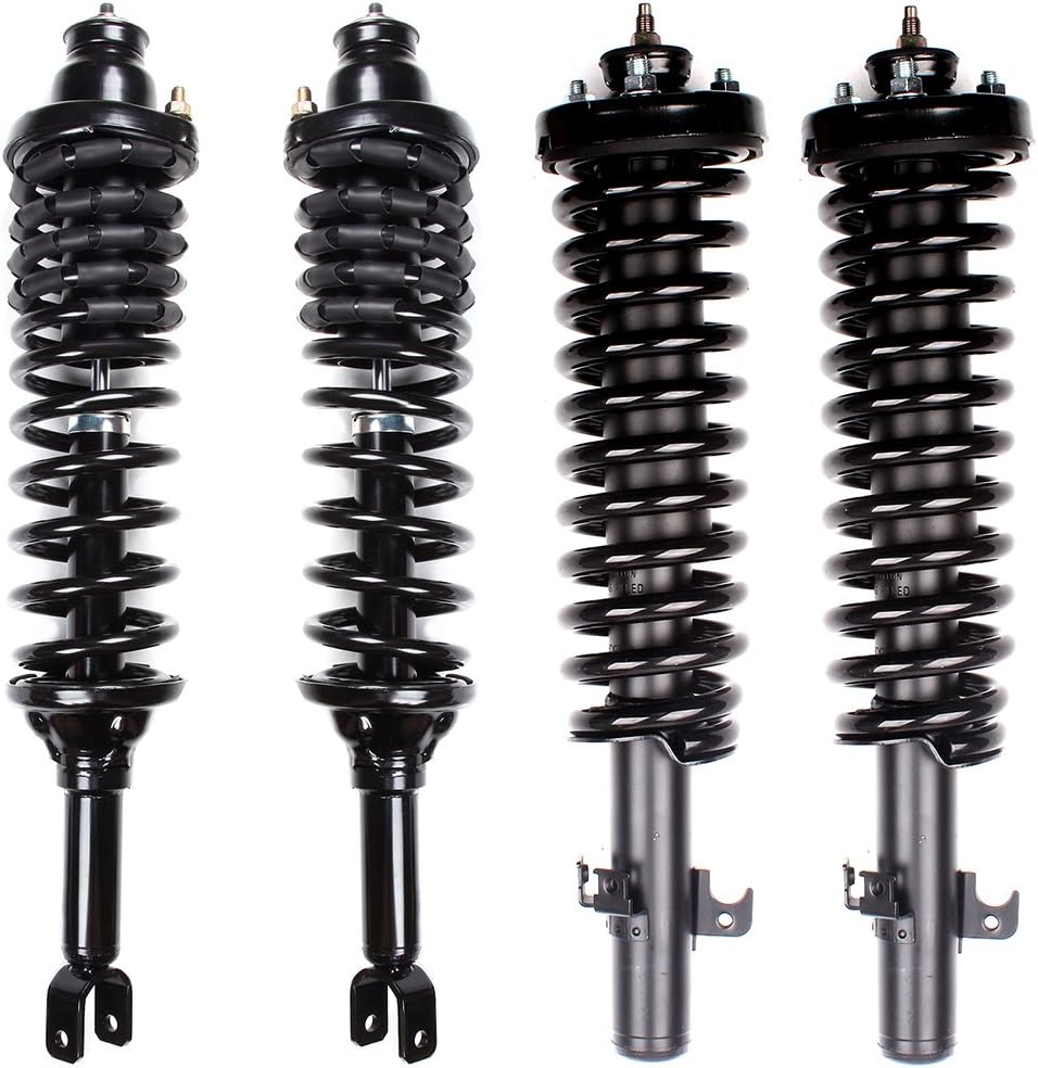 Struts And Shock Front and Rear Pair Pair Compatible with 1994-1997 for Honda for Accord Complete Struts Assembly 171989 171286L 171286R