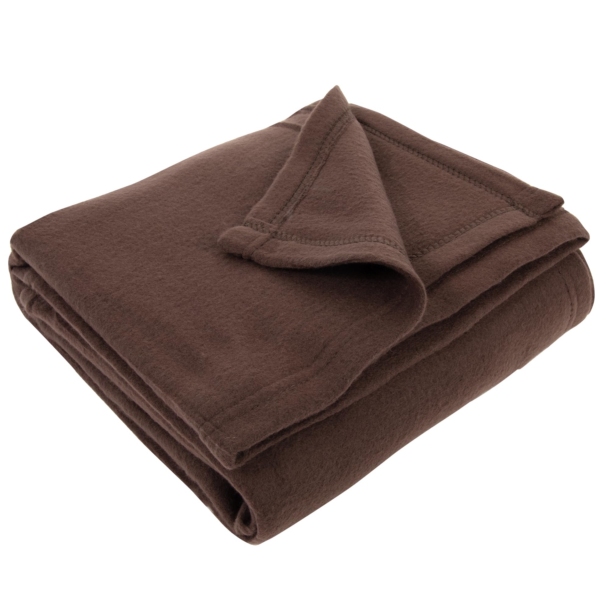 Trail maker 50x60 Throw Blankets, Fleece Throw Blanket for Livingroom Couch, Chair, Bed (Chestnut Brown), Twin - Image 3
