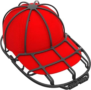 Hat Washers, 1 Pack Baseball Hat Cleaners Cap Washer, Fit for Adult/Kid's Hat Washer Frame Cage, Hat Protector Racks for Washing Machine, Black