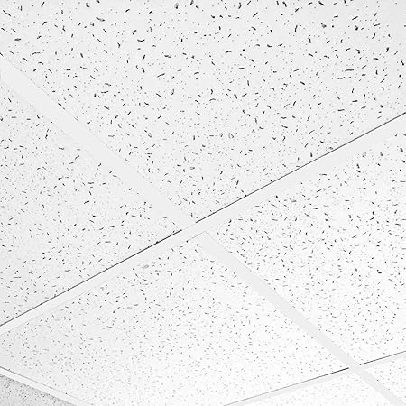 Piastrelle Per Soffitto In Fibra Minerale | 595x595mm | Bianco | Assorbimento Acustico | Confezione Da 8 Pezzi - Foto 8