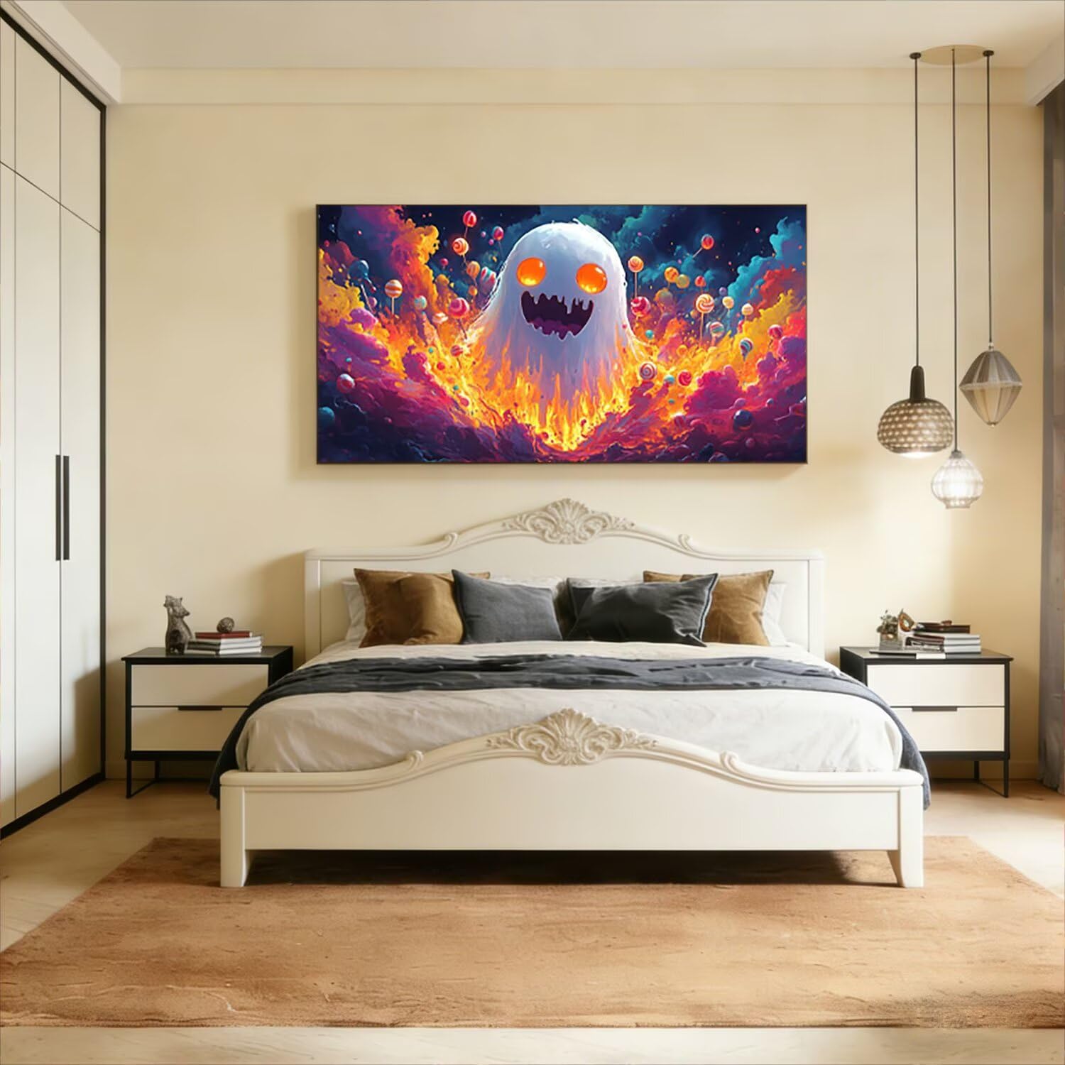 Malowanie według numerów dla dorosłych, kompletny zestaw DIY akrylowe kolorowanki na płótnie 75 x 150 cm, obrazy i pędzle w zestawie, kreatywna aktywność ręczna dla początkujących, dekoracja ścienna