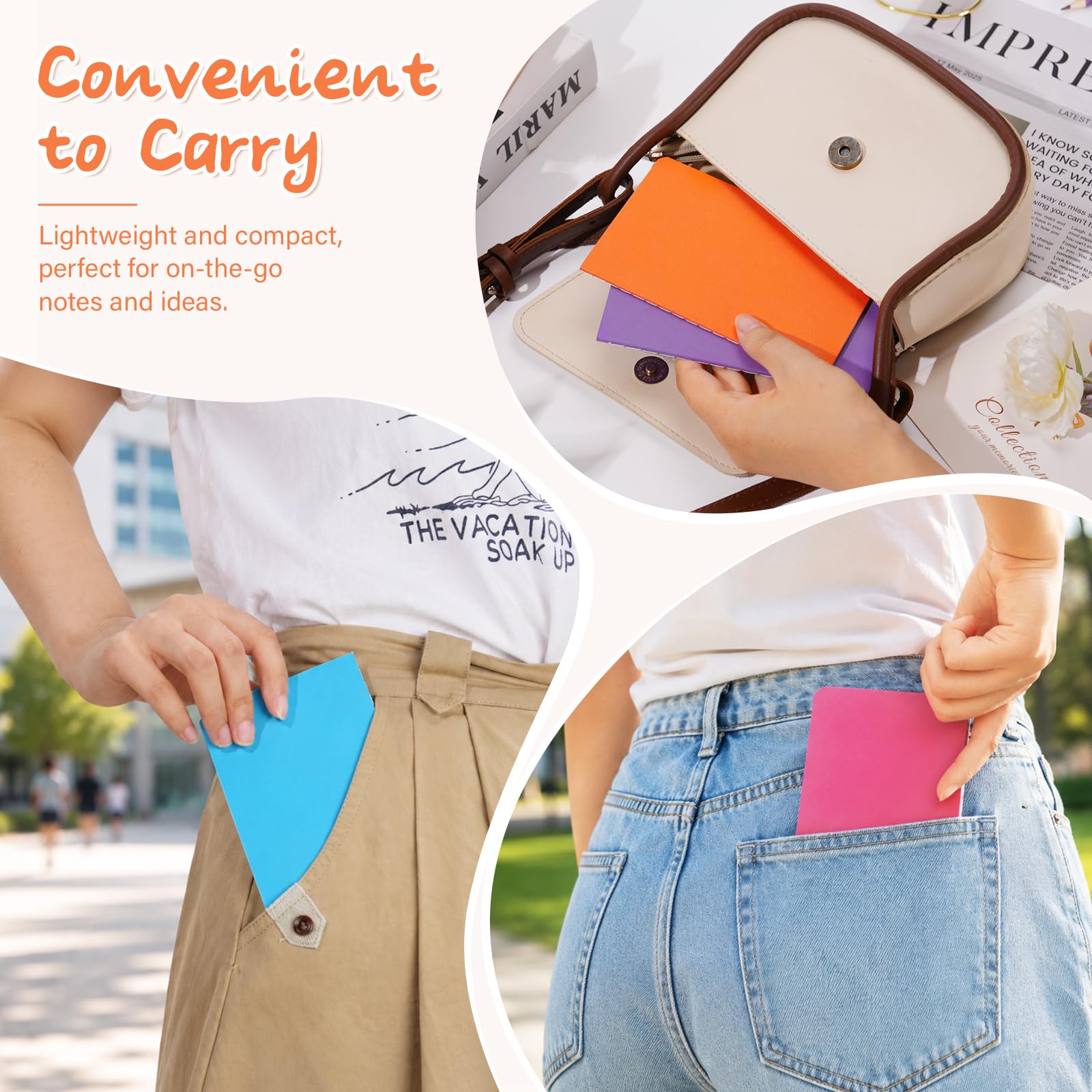 Gwybkq Cuadernos pequeños a rayas a granel, paquete de 120 mini blocs de notas de bolsillo, libros de cubierta colorida para niños, estudiantes, regalos a granel de 3.5 x 5.5 pulgadas, 30 hojas/60