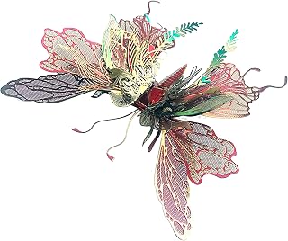 3D Metal Puzzles for Adults,Butterfly Model Building Kits,Cute Insect Design,Brain Teaser Puzzle,DIY Mechanical Assembly Kit Creative Ornament Suitable for Home Decor Art Craft (Colorful)