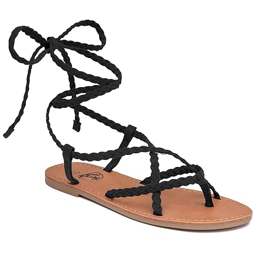Trary Sandals Women, Lace Up Sandals for Women, Sandals for Women Dressy Summer, Open Toe Gladiator Sandals, Flat Sandals for Women Dressy, Beach Sandals for Women, Summer Sandals for Women 2023