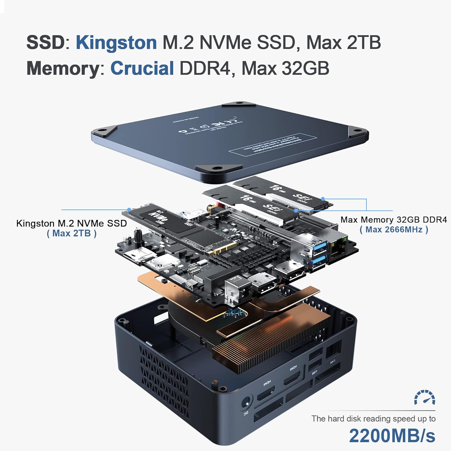70% Off Everything New Intel 8th Generation Coffee Lake i3-8109U Processor(up to 3.6 GHz), Windows 10 Pro Beelink Mini PC,Mini Computer with 8GB DDR4 RAM/256GB SSD,4K@60Hz | WiFi 5 | BT4.0, Support Auto Power On
