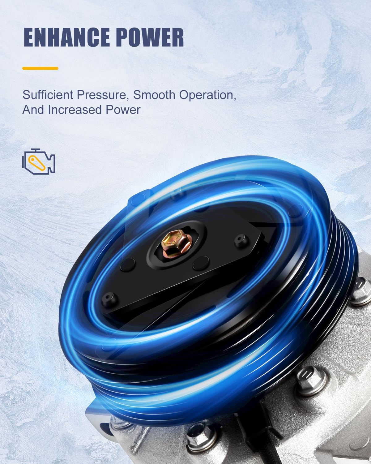 OCPTY AC Compressor for 2007-2012 for Nissan Sentra 2.0L Z0004620C 10000660 2011572 68662 2600ZE80A 92600ZE80B 92600ZE81A 92600ZE81B 1010871 638786 10362261 7512330 255584